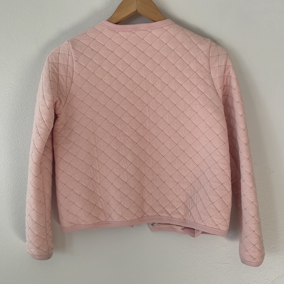 Petit Bateau Pink quilted Jacket with snap front - Picture 3 of 3